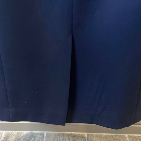 Pendleton Blue Sleeveless Sheath Dress Scoop Neck Midi 100% Virgin Wool size 14 - Picture 11 of 13